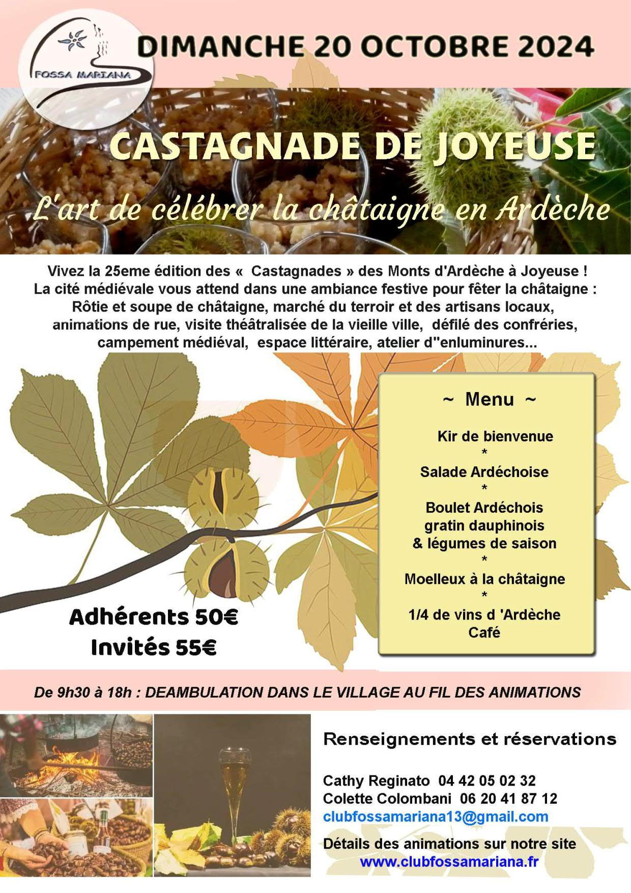 Castagnades de joyeuse info stand et site 1